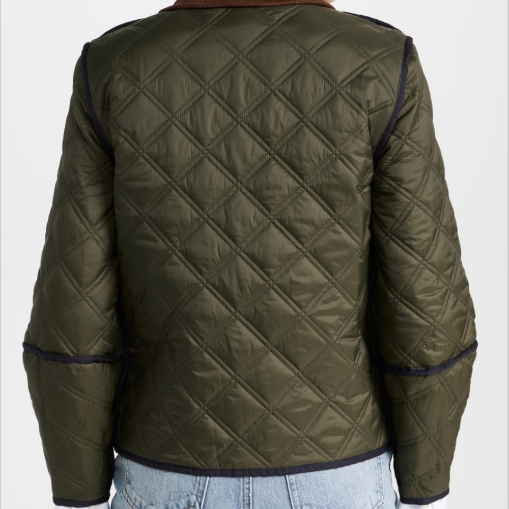 Veronica Beard Navy Fenton Reversible Quilted Jacket Size XL - Picture 7 of 13